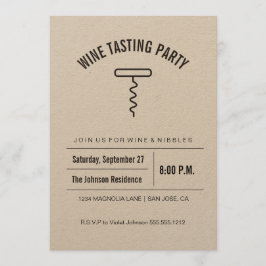 Invitación a la degustación de vinos de la colecci