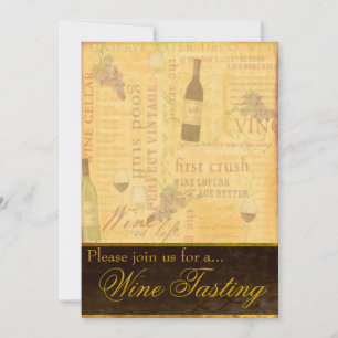 Invitación a la degustación del vino