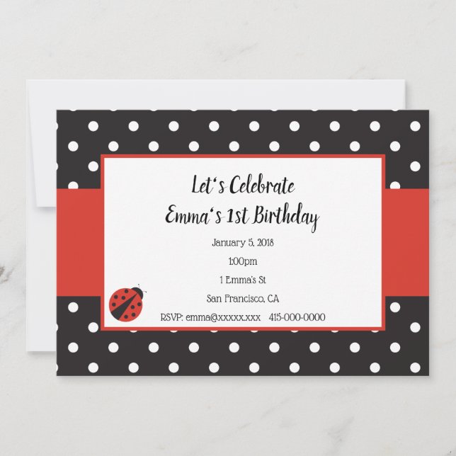Invitación a la depuración para cumpleaños infanti (Anverso)