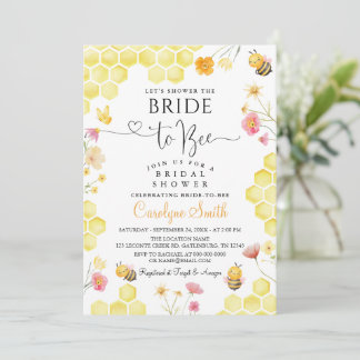 Invitación a la despedida de soltera Bride to Bee