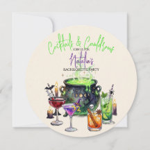 Invitación a la despedida de soltera: Cócteles y C