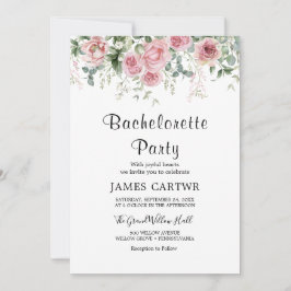 Invitación a la despedida de soltera con flor de m