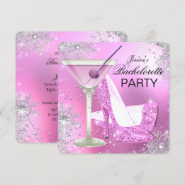 Invitación a la despedida de soltera con zapatos d