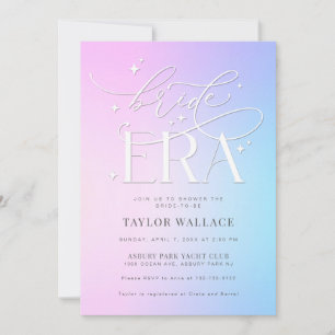 Invitación a la despedida de soltera de Bride Era