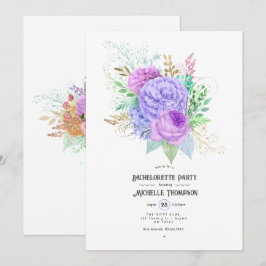 Invitación a la despedida de soltera de Floral Spr