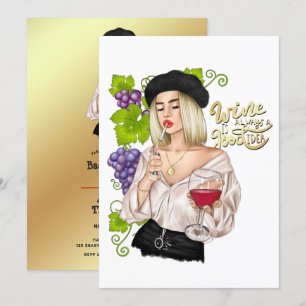 Invitación a la despedida de soltera de la mujer d