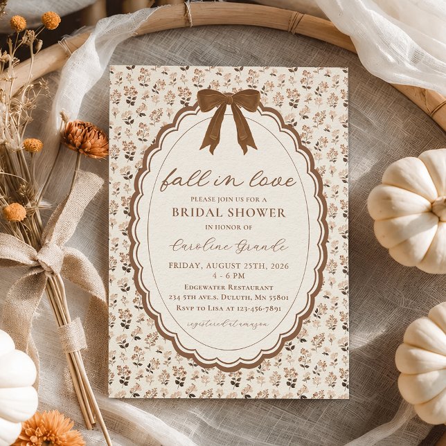 Invitación a la despedida de soltera de otoño para (Subido por el creador)