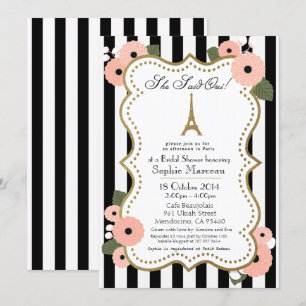 Invitación a la despedida de soltera de París