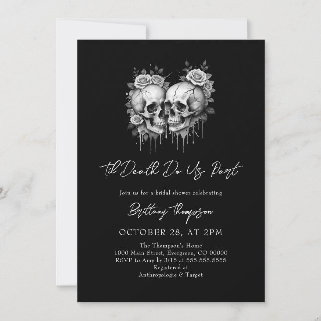 Invitación a la Despedida de Soltera 'Hasta que la (Anverso)