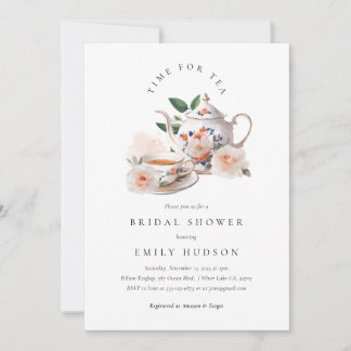 Invitación a la Despedida de Soltera Hora del Té