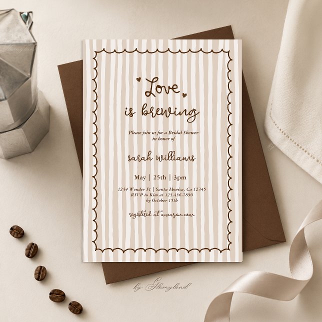 Invitación a la despedida de soltera Love Is Brewi (Subido por el creador)