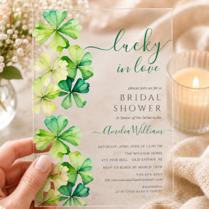 Invitación a la despedida de soltera Lucky Clover