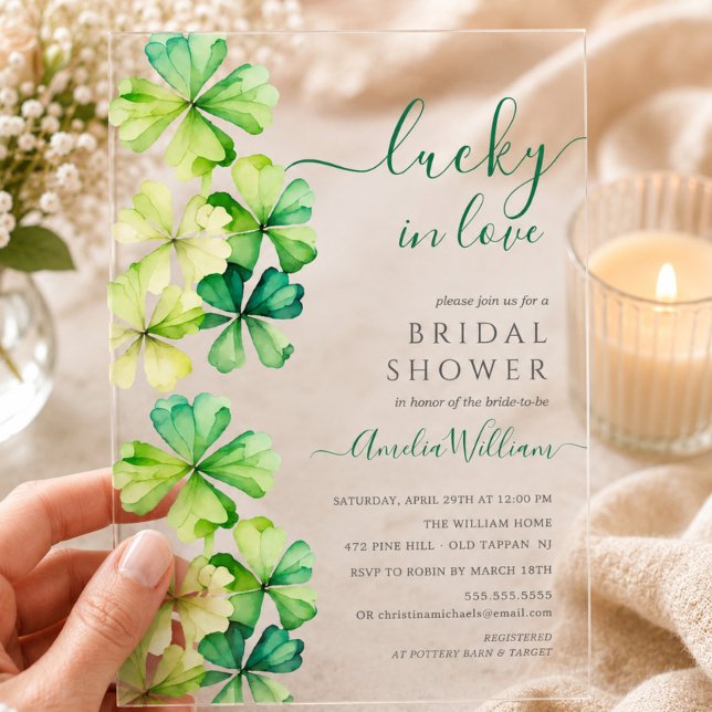 Invitación a la despedida de soltera Lucky Clover (Subido por el creador)