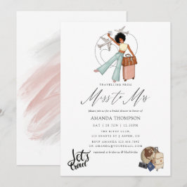 Invitación a la despedida de soltera Miss To Mrs T