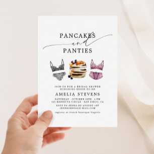 Invitación a la despedida de soltera Pancakes & Pa