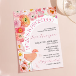 Invitación a la despedida de soltera Petals & Pros