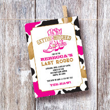 Invitación a la despedida de soltera Pink Gold Las
