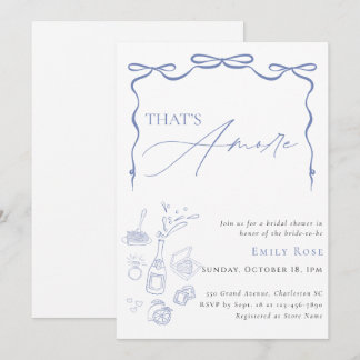 Invitación a la despedida de soltera 'That's Amore