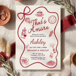 Invitación a la Despedida de Soltera 'That's Amore