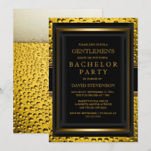 Invitación a la Despedida de Soltero de Caballeros