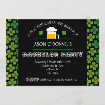 Invitación a la despedida de soltero del Día de Sa