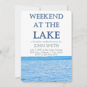 Invitación a la Despedida de Soltero en el Lago de