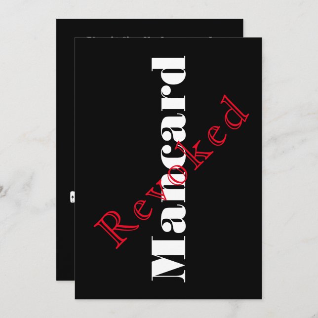 Invitación a la despedida de soltero tarjeta de ho (Anverso / Reverso)