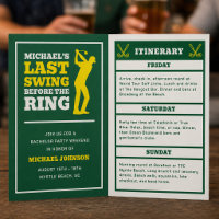 Invitación a la Despedida de Soltero Último Swing 