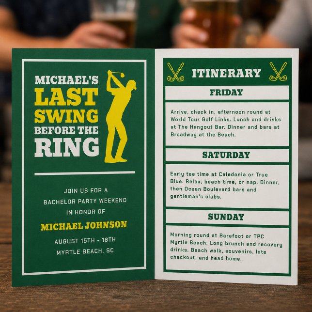 Invitación a la Despedida de Soltero Último Swing  (Subido por el creador)