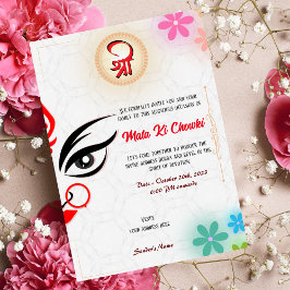 Invitación a la diosa Durga Jagrata de Mata Ki Cho