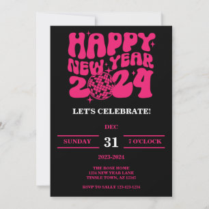 Invitación a la discoteca de Año Nuevo