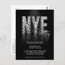 Invitación a la discoteca Silver New Years Eve
