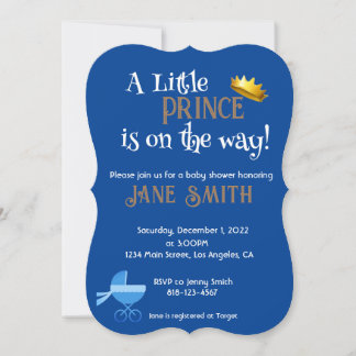 Invitación a la ducha Baby Boy