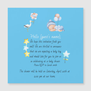 Invitación a la ducha Baby Boy