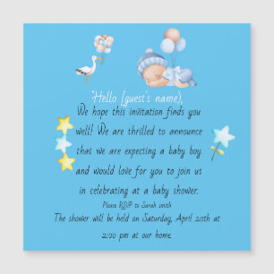 Invitación a la ducha Baby Boy