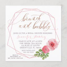 INVITACIÓN A LA DUCHA BRIDAL BRUNCH Y BURBUJA