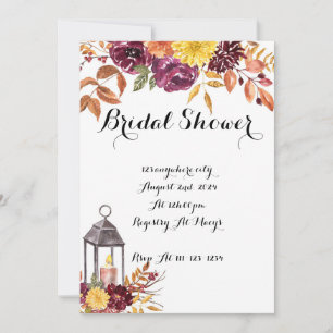 INVITACIÓN A LA DUCHA BRIDAL, CAÍDA Y OTOÑO