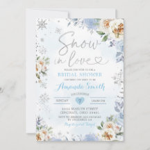 Invitación A La Ducha Bridal De Invierno De Invier