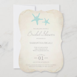Invitación a la DUCHA BRIDAL - Starfish de playa