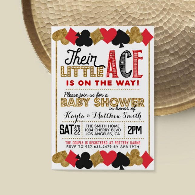 Invitación a la ducha con código de bebé de Casino (Subido por el creador)