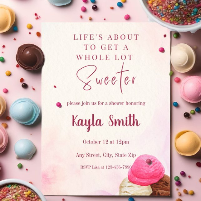 Invitación a la ducha con crema de hielo (Subido por el creador)