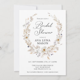 Invitación a la ducha con flores de otoño en Bohem