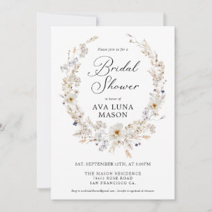 Invitación a la ducha con flores de otoño en Bohem