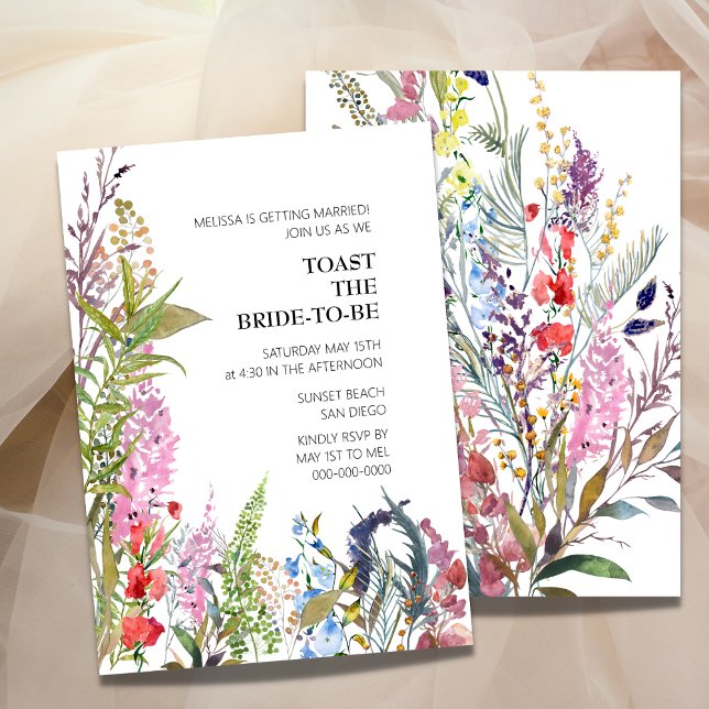 Invitación a la ducha con flores silvestres (Subido por el creador)