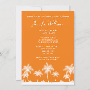 Invitación a la ducha con Naranja de palmeras trop