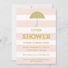 Invitación a la ducha con paraguas Purpurina - ros