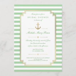 Invitación a la ducha con Personalizado náutico Mi