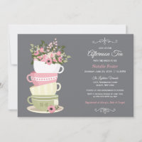 Invitación a la ducha con té de mediodía