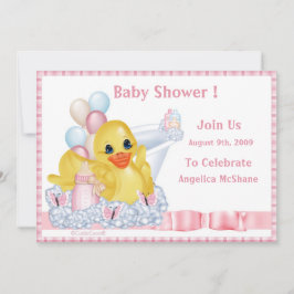Invitación a la ducha CuddleCreek® BathTimeDuck