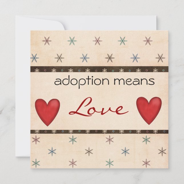 Invitación a la ducha de adopción (Anverso)